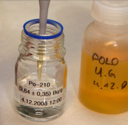 Polonium-210 hazard reference
